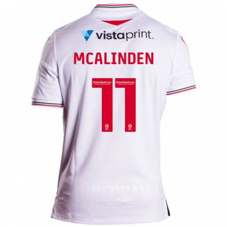 Kandiny Kinder Liam Mcalinden #11 Weiß Auswärtstrikot Trikot 2023/24 T-Shirt