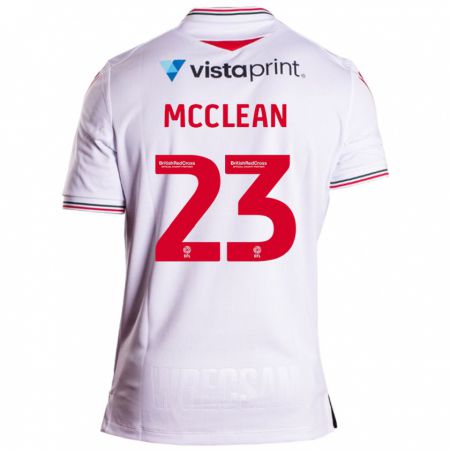Kandiny Kinder James Mcclean #23 Weiß Auswärtstrikot Trikot 2023/24 T-Shirt