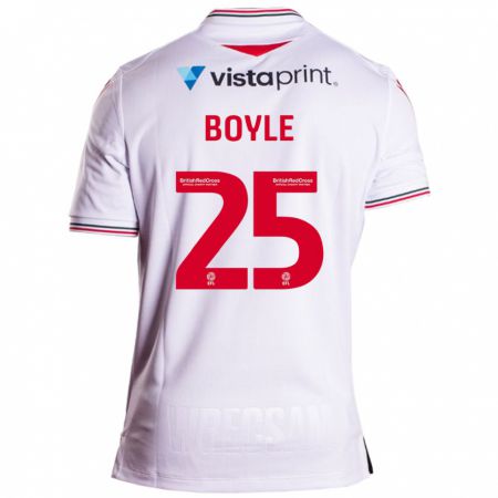 Kandiny Kinder Will Boyle #25 Weiß Auswärtstrikot Trikot 2023/24 T-Shirt