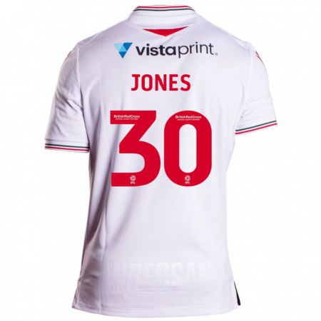 Kandiny Kinder James Jones #30 Weiß Auswärtstrikot Trikot 2023/24 T-Shirt