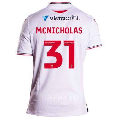 Kandiny Kinder Luke Mcnicholas #31 Weiß Auswärtstrikot Trikot 2023/24 T-Shirt