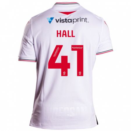 Kandiny Kinder Liam Hall #41 Weiß Auswärtstrikot Trikot 2023/24 T-Shirt