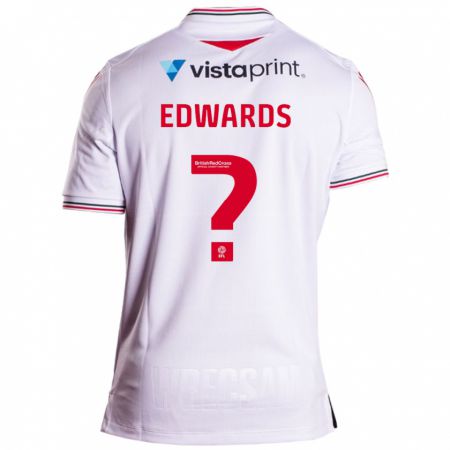 Kandiny Kinder Callum Edwards #0 Weiß Auswärtstrikot Trikot 2023/24 T-Shirt