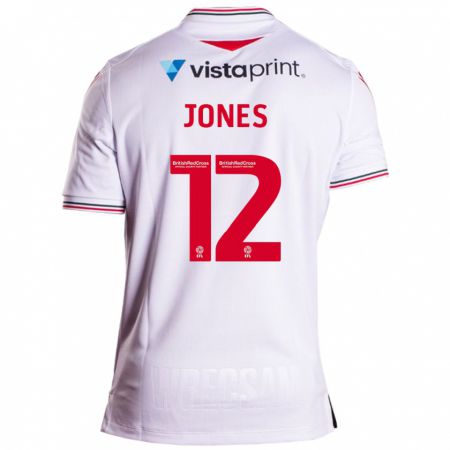Kandiny Kinder Carra Jones #12 Weiß Auswärtstrikot Trikot 2023/24 T-Shirt