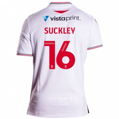 Kandiny Kinder Ava Suckley #16 Weiß Auswärtstrikot Trikot 2023/24 T-Shirt