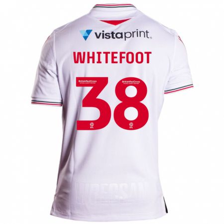 Kandiny Kinder Lily Whitefoot #38 Weiß Auswärtstrikot Trikot 2023/24 T-Shirt