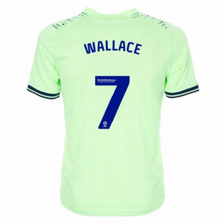 Kandiny Kinder Jed Wallace #7 Marine Auswärtstrikot Trikot 2023/24 T-Shirt