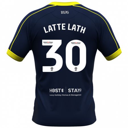 Kandiny Kinder Emmanuel Latte Lath #30 Marine Auswärtstrikot Trikot 2023/24 T-Shirt