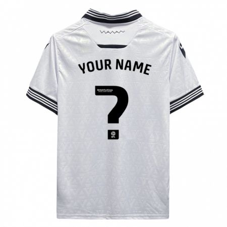 Kandiny Kinder Ihren Namen #0 Weiß Auswärtstrikot Trikot 2023/24 T-Shirt