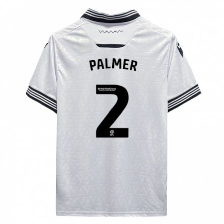 Kandiny Kinder Liam Palmer #2 Weiß Auswärtstrikot Trikot 2023/24 T-Shirt