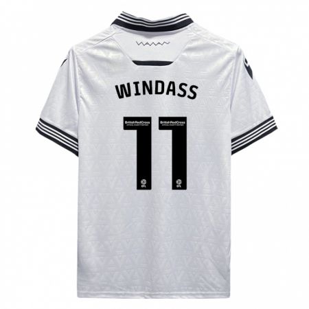 Kandiny Kinder Josh Windass #11 Weiß Auswärtstrikot Trikot 2023/24 T-Shirt
