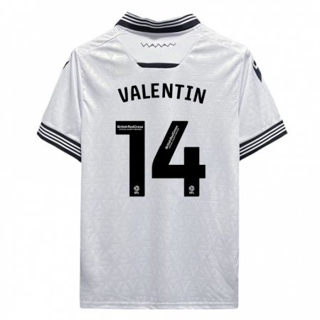 Kandiny Kinder Pol Valentín #14 Weiß Auswärtstrikot Trikot 2023/24 T-Shirt