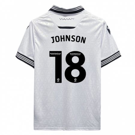 Kandiny Kinder Marvin Johnson #18 Weiß Auswärtstrikot Trikot 2023/24 T-Shirt