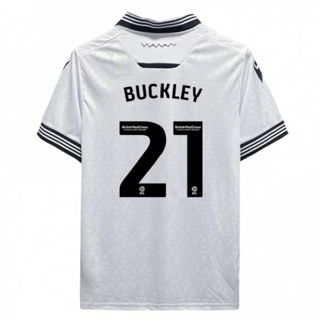 Kandiny Kinder John Buckley #21 Weiß Auswärtstrikot Trikot 2023/24 T-Shirt