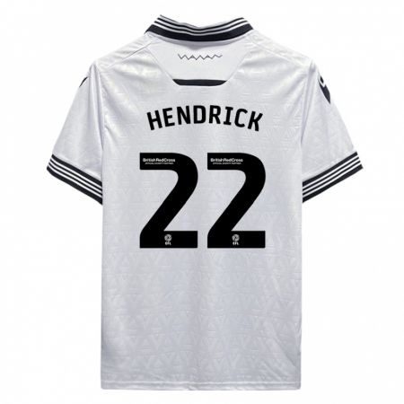 Kandiny Kinder Jeff Hendrick #22 Weiß Auswärtstrikot Trikot 2023/24 T-Shirt