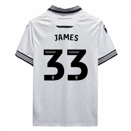 Kandiny Kinder Reece James #33 Weiß Auswärtstrikot Trikot 2023/24 T-Shirt