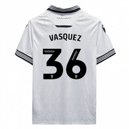 Kandiny Kinder Devis Vásquez #36 Weiß Auswärtstrikot Trikot 2023/24 T-Shirt
