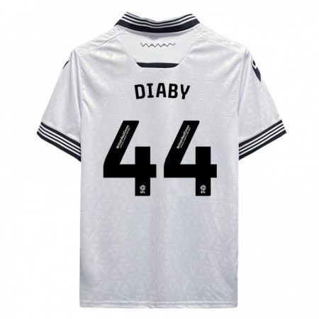 Kandiny Kinder Momo Diaby #44 Weiß Auswärtstrikot Trikot 2023/24 T-Shirt