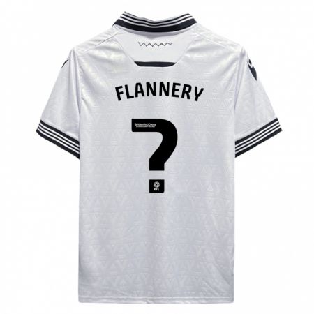 Kandiny Kinder Cian Flannery #0 Weiß Auswärtstrikot Trikot 2023/24 T-Shirt