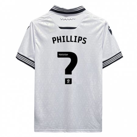 Kandiny Kinder Jack Phillips #0 Weiß Auswärtstrikot Trikot 2023/24 T-Shirt