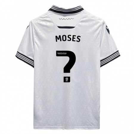 Kandiny Kinder Devlan Moses #0 Weiß Auswärtstrikot Trikot 2023/24 T-Shirt