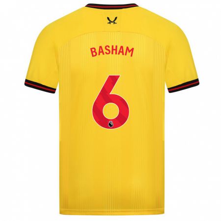 Kandiny Kinder Chris Basham #6 Gelb Auswärtstrikot Trikot 2023/24 T-Shirt