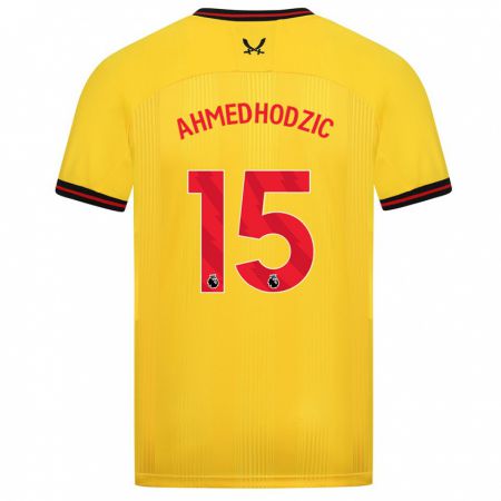 Kandiny Kinder Anel Ahmedhodzic #15 Gelb Auswärtstrikot Trikot 2023/24 T-Shirt