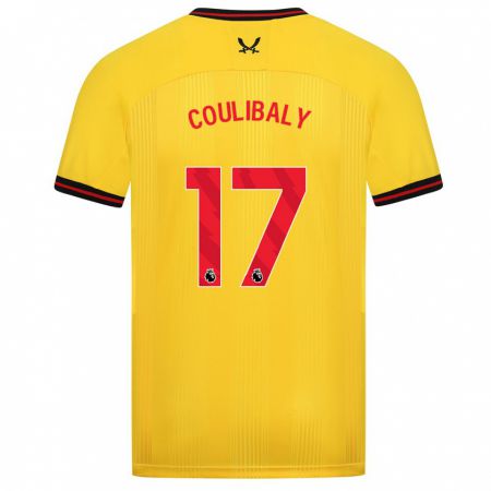 Kandiny Kinder Ismaila Coulibaly #17 Gelb Auswärtstrikot Trikot 2023/24 T-Shirt