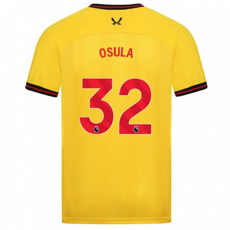 Kandiny Kinder William Osula #32 Gelb Auswärtstrikot Trikot 2023/24 T-Shirt