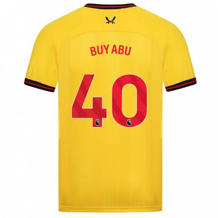 Kandiny Kinder Jili Buyabu #40 Gelb Auswärtstrikot Trikot 2023/24 T-Shirt