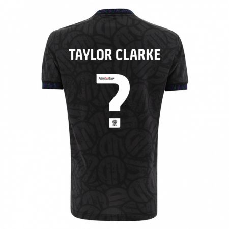 Kandiny Kinder Omar Taylor-Clarke #0 Schwarz Auswärtstrikot Trikot 2023/24 T-Shirt