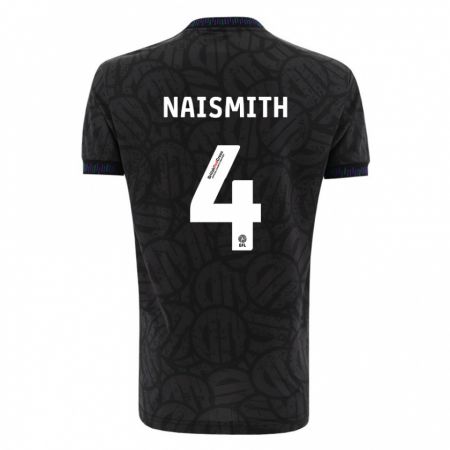 Kandiny Kinder Kal Naismith #4 Schwarz Auswärtstrikot Trikot 2023/24 T-Shirt