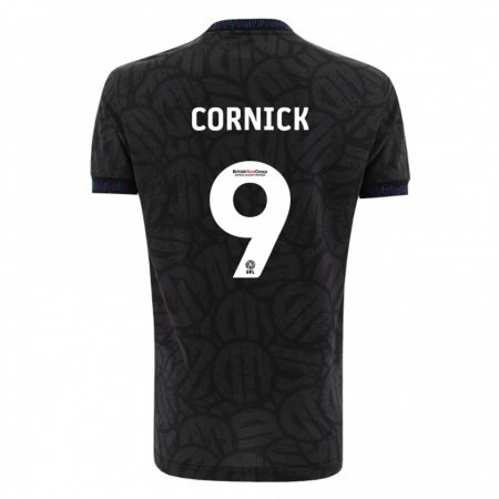 Kandiny Kinder Harry Cornick #9 Schwarz Auswärtstrikot Trikot 2023/24 T-Shirt