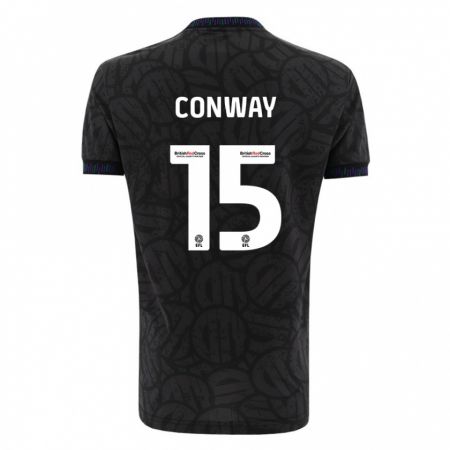 Kandiny Kinder Tommy Conway #15 Schwarz Auswärtstrikot Trikot 2023/24 T-Shirt