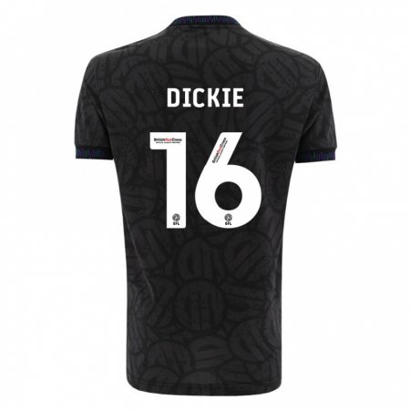 Kandiny Kinder Rob Dickie #16 Schwarz Auswärtstrikot Trikot 2023/24 T-Shirt