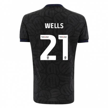 Kandiny Kinder Nahki Wells #21 Schwarz Auswärtstrikot Trikot 2023/24 T-Shirt
