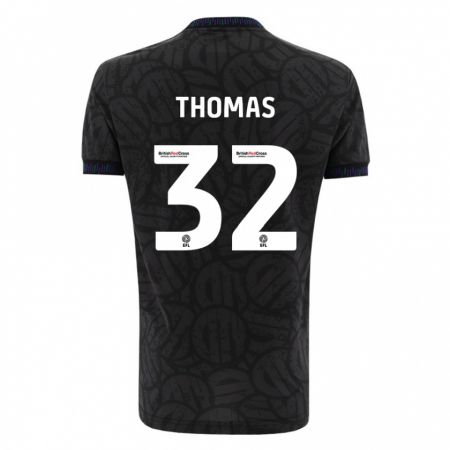 Kandiny Kinder Lewis Thomas #32 Schwarz Auswärtstrikot Trikot 2023/24 T-Shirt