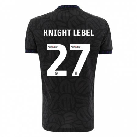 Kandiny Kinder Jamie Knight-Lebel #27 Schwarz Auswärtstrikot Trikot 2023/24 T-Shirt