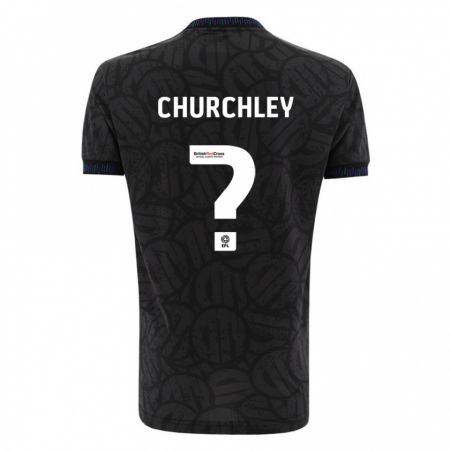 Kandiny Kinder Kai Churchley #0 Schwarz Auswärtstrikot Trikot 2023/24 T-Shirt