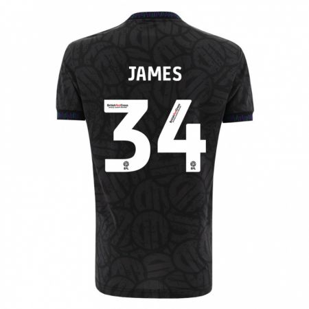 Kandiny Kinder Joseph James #34 Schwarz Auswärtstrikot Trikot 2023/24 T-Shirt
