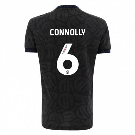 Kandiny Kinder Megan Connolly #6 Schwarz Auswärtstrikot Trikot 2023/24 T-Shirt