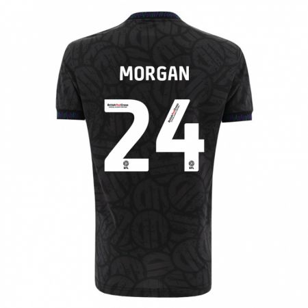 Kandiny Kinder Ffion Morgan #24 Schwarz Auswärtstrikot Trikot 2023/24 T-Shirt