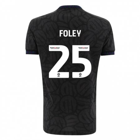 Kandiny Kinder Erin Foley #25 Schwarz Auswärtstrikot Trikot 2023/24 T-Shirt