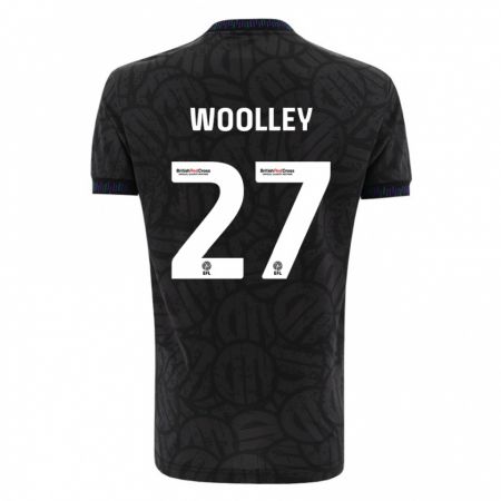Kandiny Kinder Jesse Woolley #27 Schwarz Auswärtstrikot Trikot 2023/24 T-Shirt