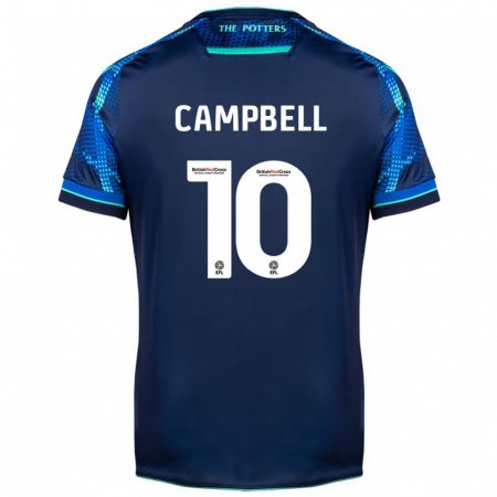 Kandiny Kinder Tyrese Campbell #10 Marine Auswärtstrikot Trikot 2023/24 T-Shirt