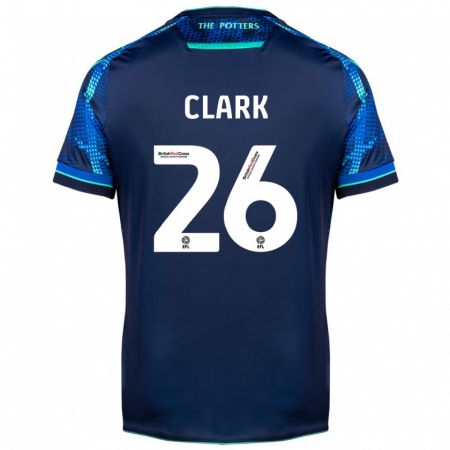 Kandiny Kinder Ciaran Clark #26 Marine Auswärtstrikot Trikot 2023/24 T-Shirt