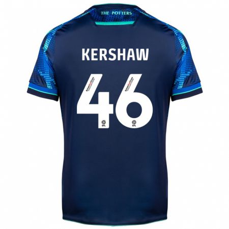 Kandiny Kinder Ben Kershaw #46 Marine Auswärtstrikot Trikot 2023/24 T-Shirt