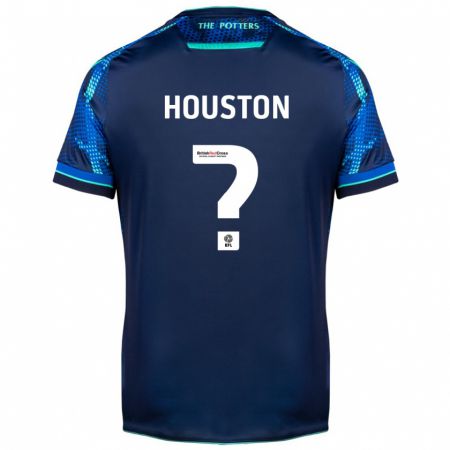 Kandiny Kinder Ben Houston #0 Marine Auswärtstrikot Trikot 2023/24 T-Shirt