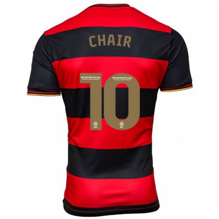 Kandiny Kinder Ilias Chair #10 Schwarz Rot Auswärtstrikot Trikot 2023/24 T-Shirt
