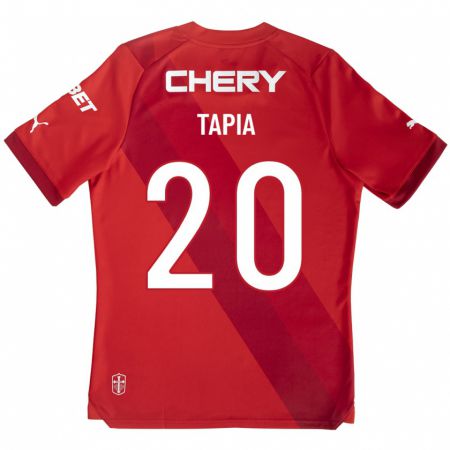 Kandiny Kinder Gonzalo Tapia #20 Rot Auswärtstrikot Trikot 2023/24 T-Shirt
